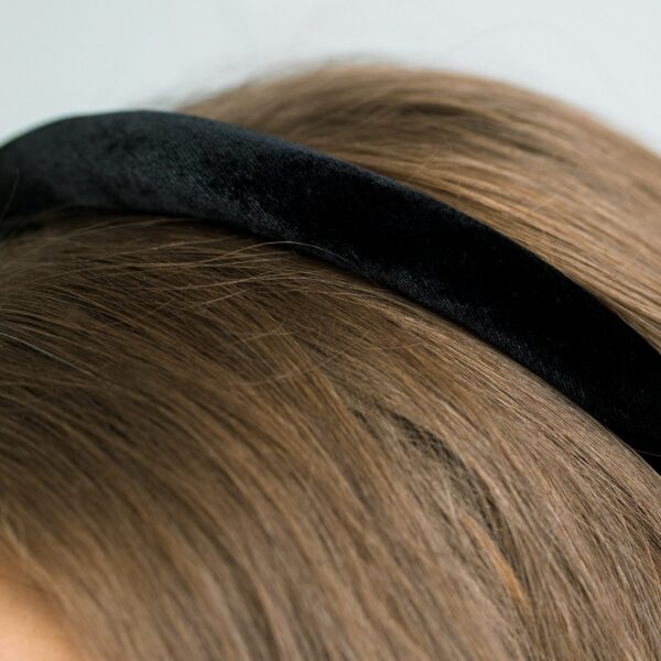 The Tiana Headband is made in New York from silk velvet