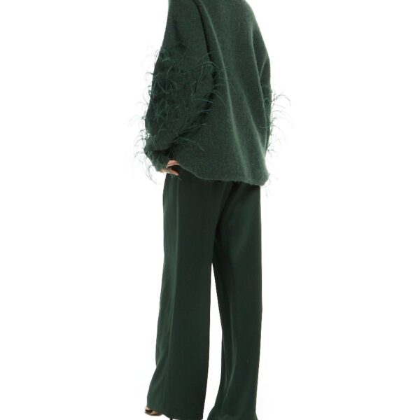 Lapointe Alpaca Silk Turtleneck With Feathers