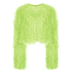 Lapointe Cropped Feather Bomber