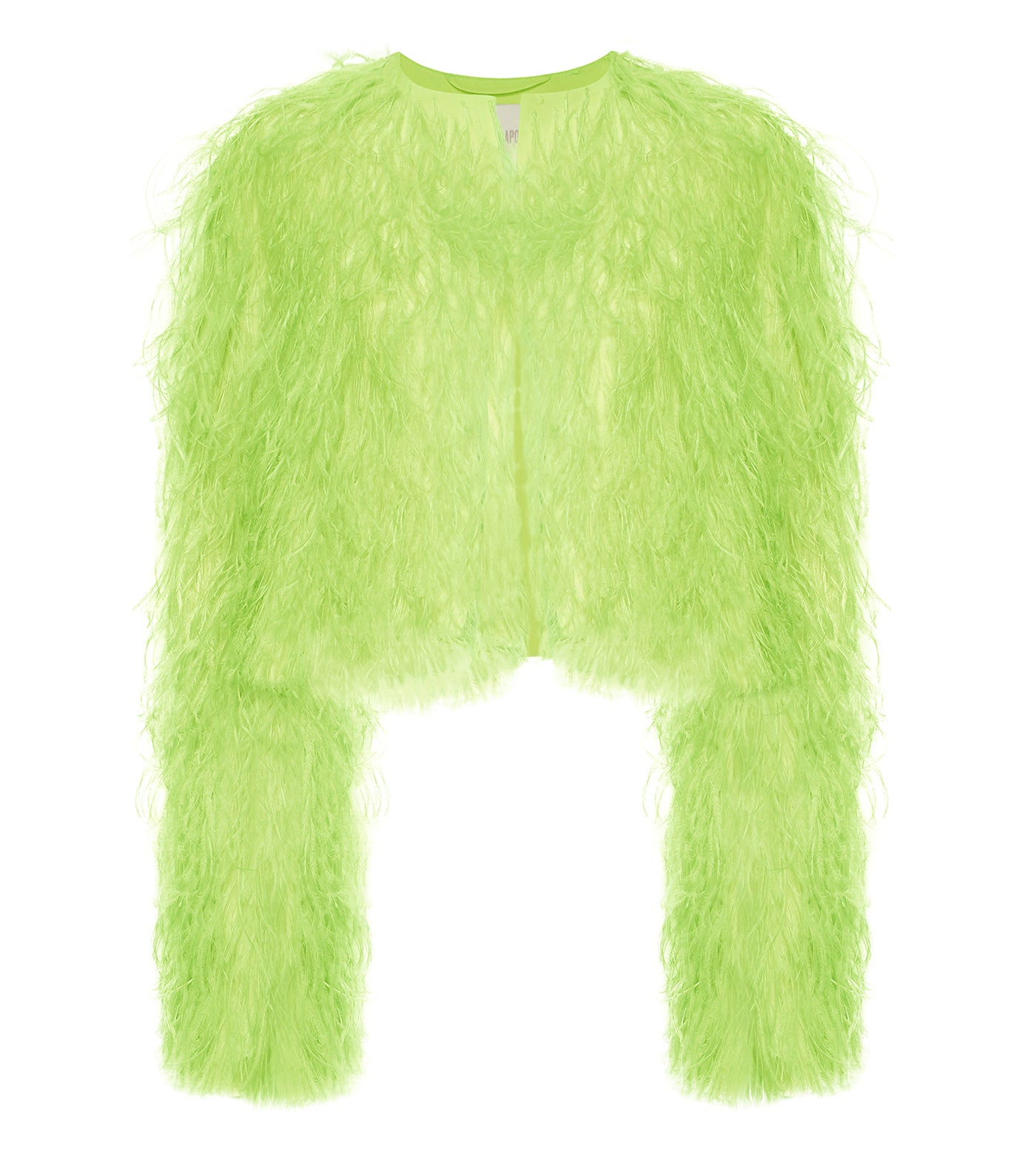 Lapointe Cropped Feather Bomber