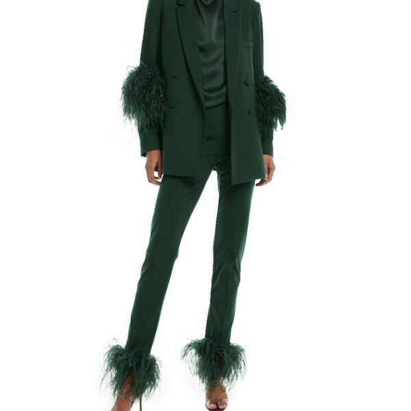 Lapointe Scuba Blazer With Feathers