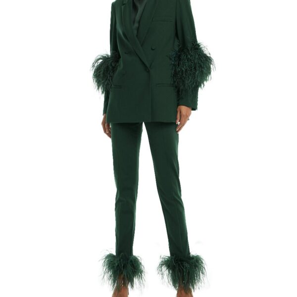 Lapointe Scuba Blazer With Feathers