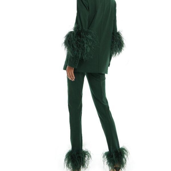 Lapointe Scuba Blazer With Feathers