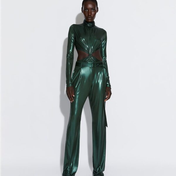 Lapointe Shiny Jersey Highwaisted Pant