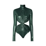 Lapointe-Shiny-Jersey-Turtleneck-Bodysuit Lapointe Shiny Jersey Turtleneck Bodysuit