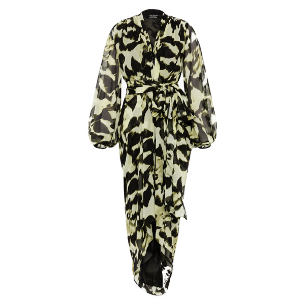 Maelle cape gown Lindy lee pearl floating blossoms silk waterfall dress (Copy) Clothing classic Luxury Shoes 