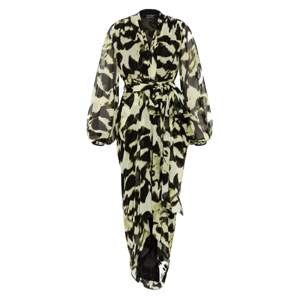 Maelle cape gown Lindy lee pearl floating blossoms silk waterfall dress (Copy) Clothing classic Luxury Shoes 