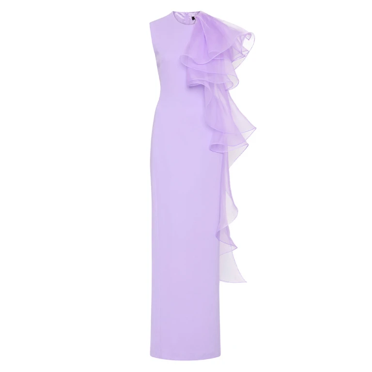Maelle cape gown Lindy lee pearl floating blossoms silk waterfall dress (Copy) Clothing classic Luxury Shoes 