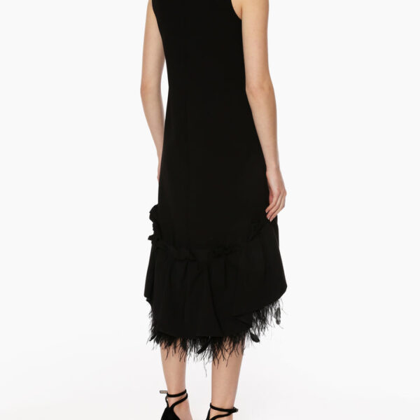Huishan Zhang Jodie Dress Black Crepe Jodie Dress Black Crepe Clothing British designer Luxury Shoes 