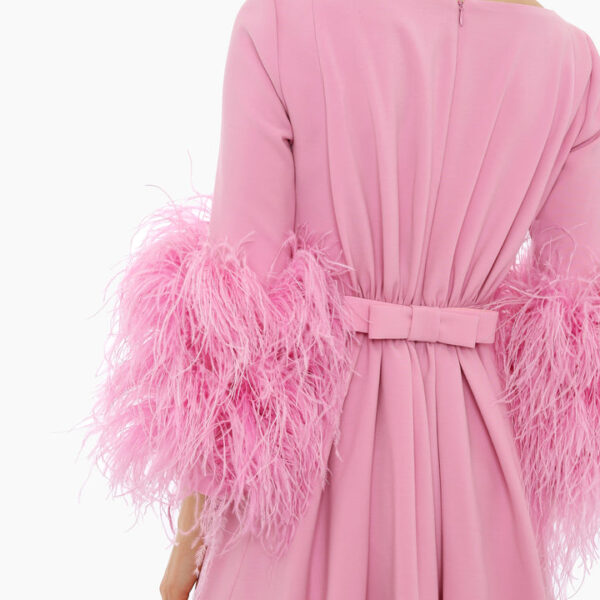 Huishan Zhang Reign Dress Orchid Pink Crepe Reign Dress Orchid Pink Crepe Clothing British designer Luxury Shoes 