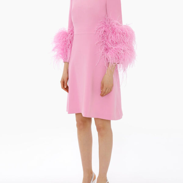 Huishan Zhang Reign Dress Orchid Pink Crepe Reign Dress Orchid Pink Crepe Clothing British designer Luxury Shoes 