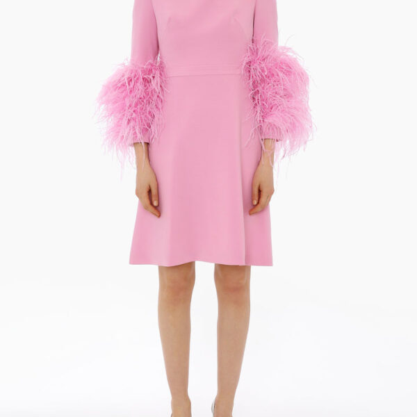 Huishan Zhang Reign Dress Orchid Pink Crepe Reign Dress Orchid Pink Crepe Clothing British designer Luxury Shoes 