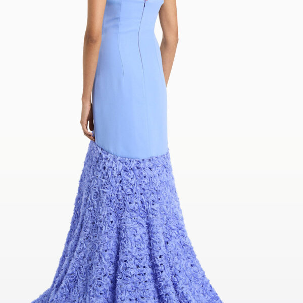 Maelle cape gown Lindy lee pearl floating blossoms silk waterfall dress (Copy) Clothing classic Luxury Shoes 