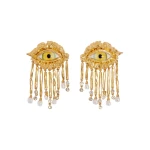 Schiaparelli Surrealist Eye Chandelier Earrings83293 nobg