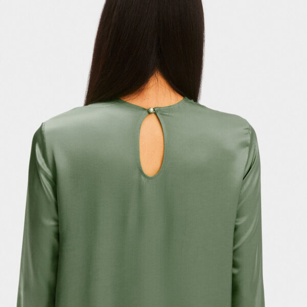 The Sleeper Suzi Maxi Dress with Detachable Feathers in Green