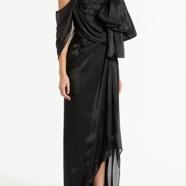 Maelle cape gown Butter crepe fitted waterfall midi dress (Copy) Clothing classic Luxury Shoes 