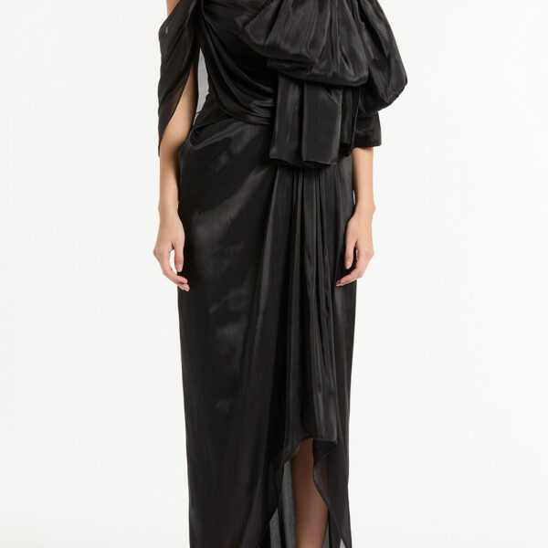 Maelle cape gown Butter crepe fitted waterfall midi dress (Copy) Clothing classic Luxury Shoes 