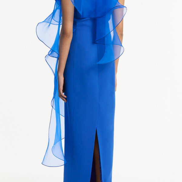 Maelle cape gown Butter crepe fitted waterfall midi dress (Copy) Clothing classic Luxury Shoes 