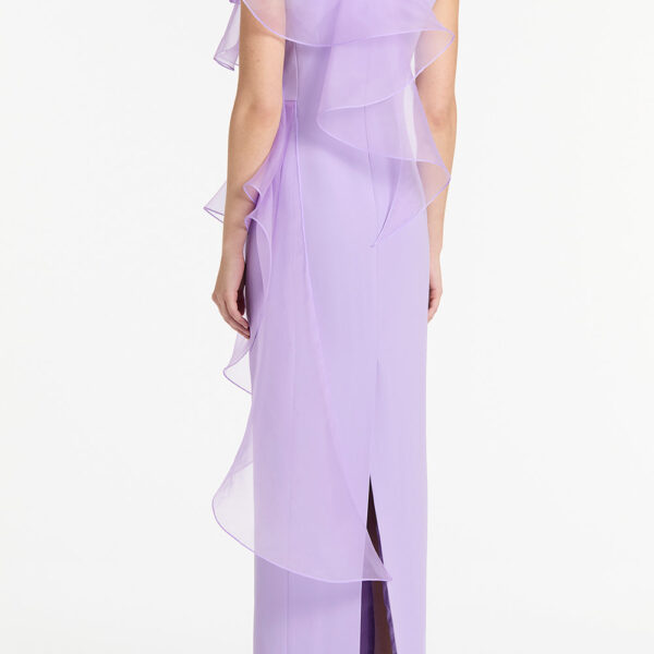 Maelle cape gown Lindy lee pearl floating blossoms silk waterfall dress (Copy) Clothing classic Luxury Shoes 