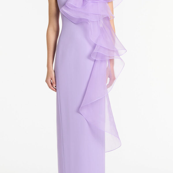 Maelle cape gown Lindy lee pearl floating blossoms silk waterfall dress (Copy) Clothing classic Luxury Shoes 
