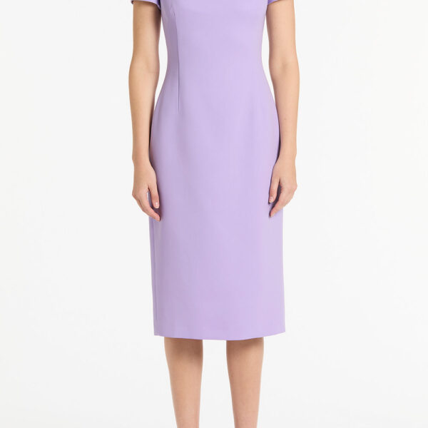 Maelle cape gown Butter crepe fitted waterfall midi dress (Copy) Clothing classic Luxury Shoes 