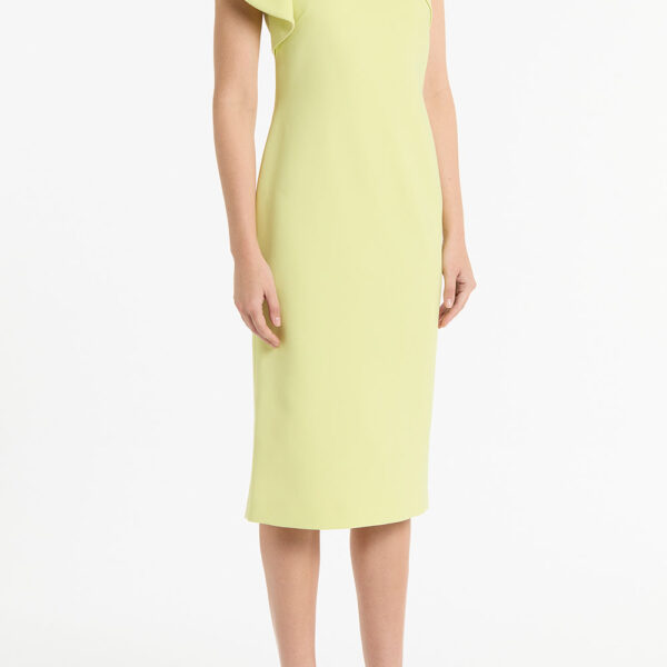 Maelle cape gown Butter crepe fitted waterfall midi dress (Copy) Clothing classic Luxury Shoes 