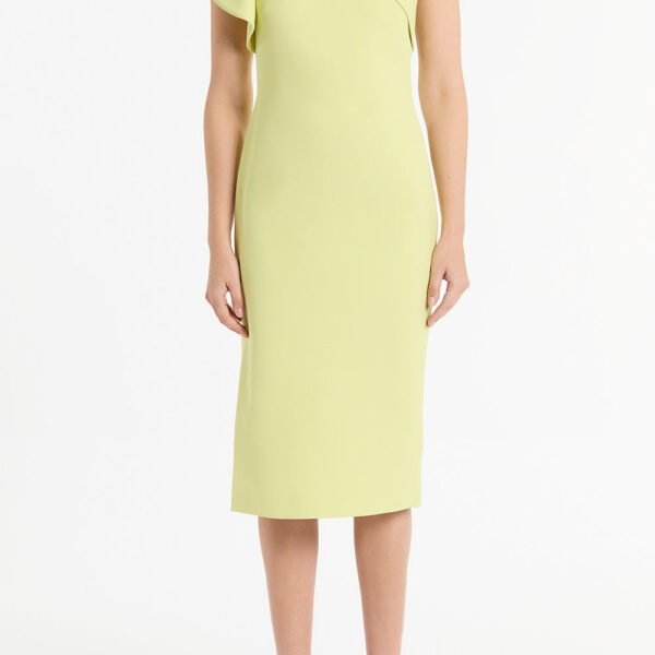 Maelle cape gown Butter crepe fitted waterfall midi dress (Copy) Clothing classic Luxury Shoes 