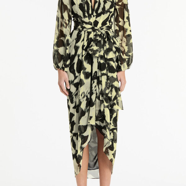 Maelle cape gown Lindy lee pearl floating blossoms silk waterfall dress (Copy) Clothing classic Luxury Shoes 