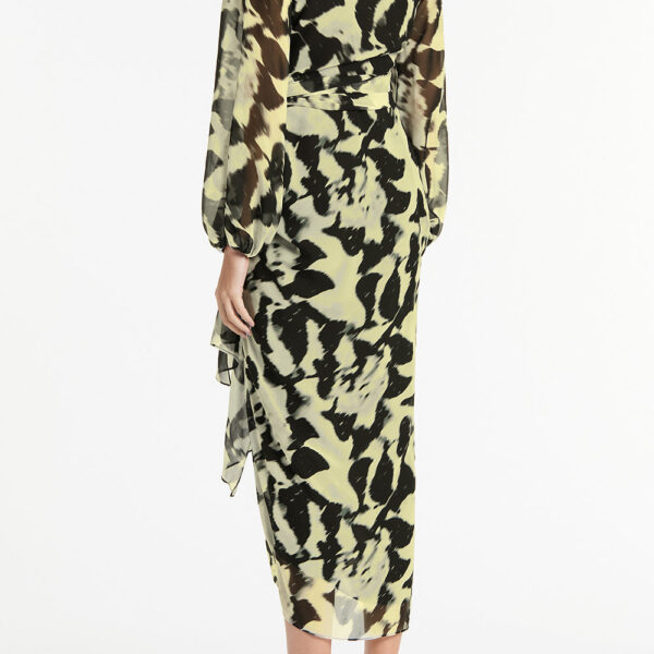 Maelle cape gown Lindy lee pearl floating blossoms silk waterfall dress (Copy) Clothing classic Luxury Shoes 