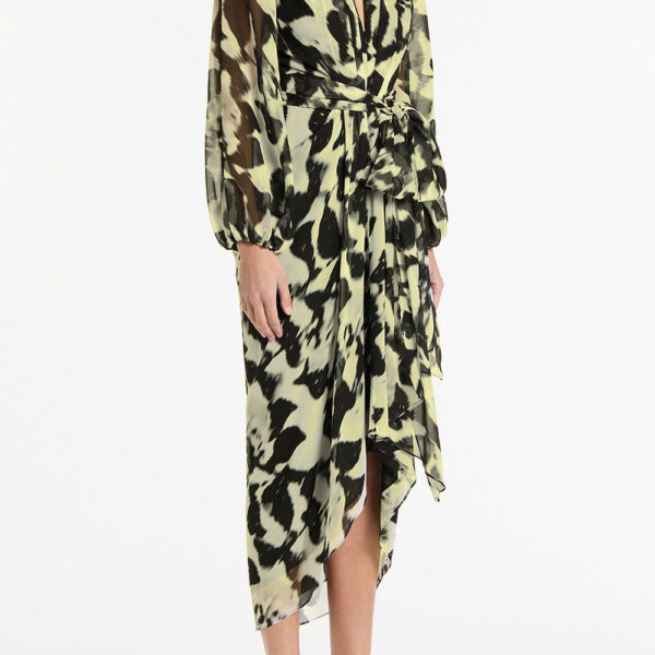 Maelle cape gown Lindy lee pearl floating blossoms silk waterfall dress (Copy) Clothing classic Luxury Shoes 
