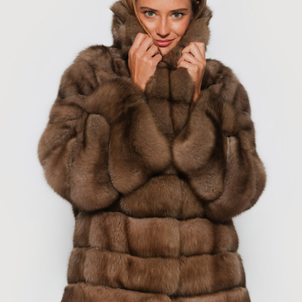 Brown Sable fur Jackets