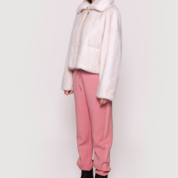 Beige crystal mink jacket - Image 4