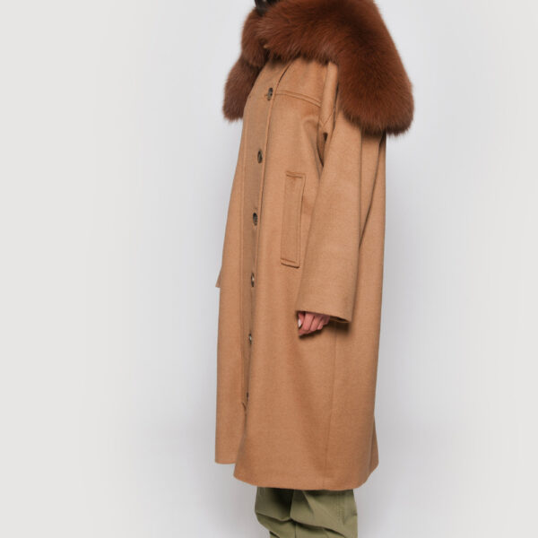 Cashmere and fox coat - Image 4