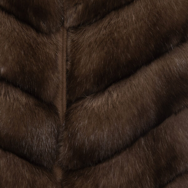 Brown Vests fur Coats