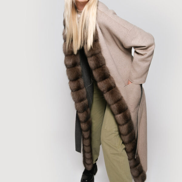 Beige Coats fur Coats