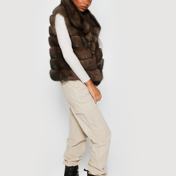 Brown Vests fur Jackets