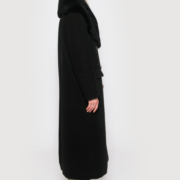 Cashmere and shearling coat - Image 4