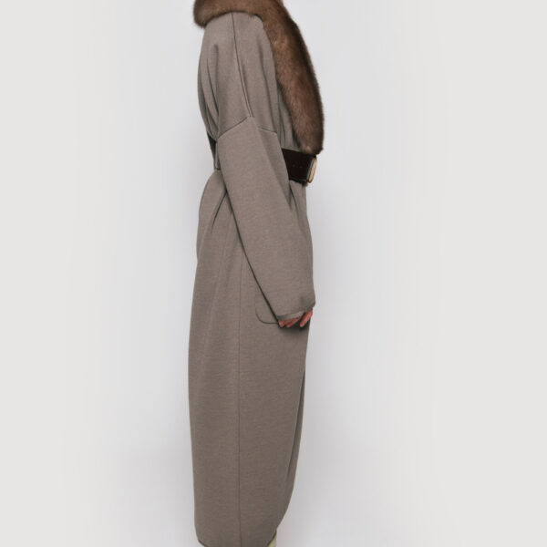 Cashmere coat rope with graphite sable - Image 4