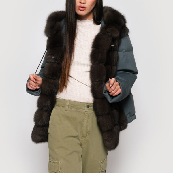 Gray Sable fur Jackets