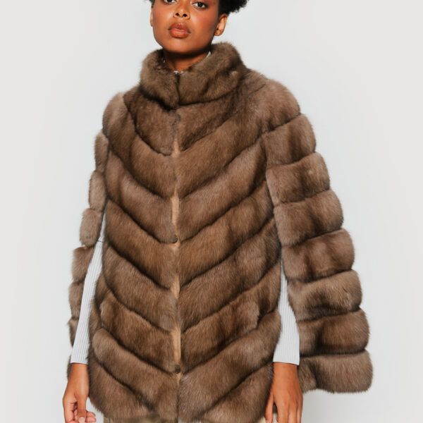 Beige Sable fur Jackets
