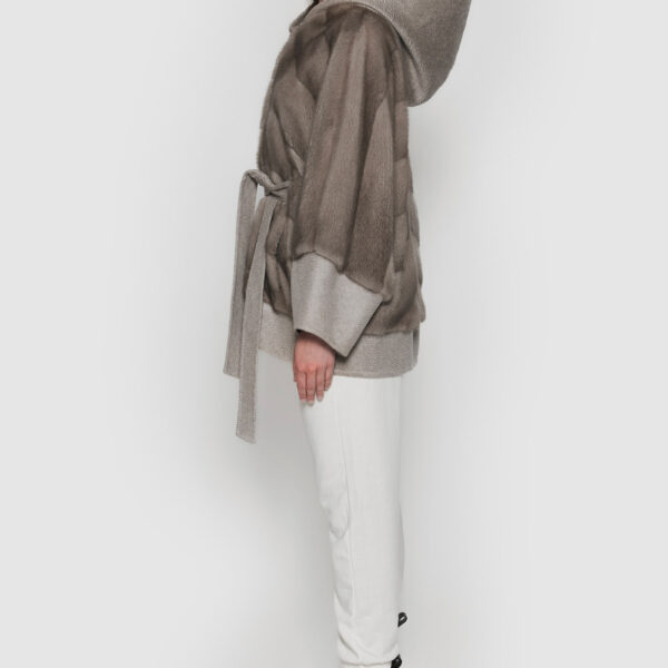 Cashmere jacket and silverblue mink - Image 4