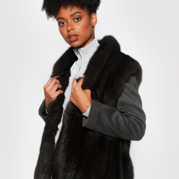 Gray Sable fur Jackets