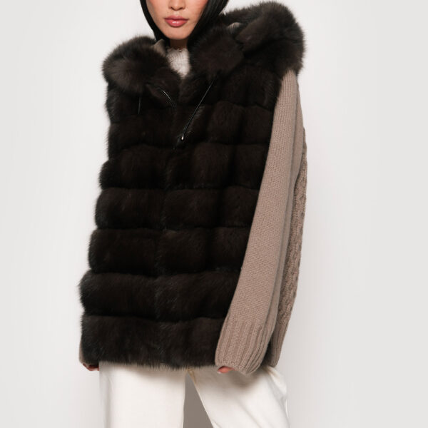 Brown Sable fur Jackets