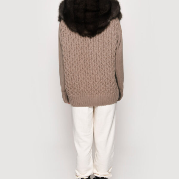 Cashmere sweater with sable eclipse - Image 4
