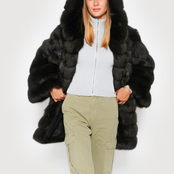 Black Sable fur Coats