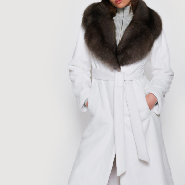 White Mink fur Coats