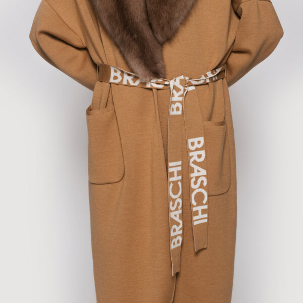 Dallas cashmere coat with graphite sable - Image 4