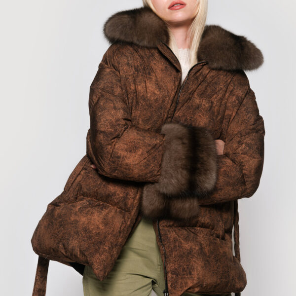 Brown Sable fur Jackets