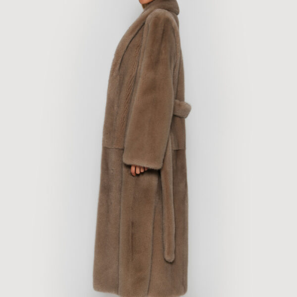 Ermine mink coat - Image 4