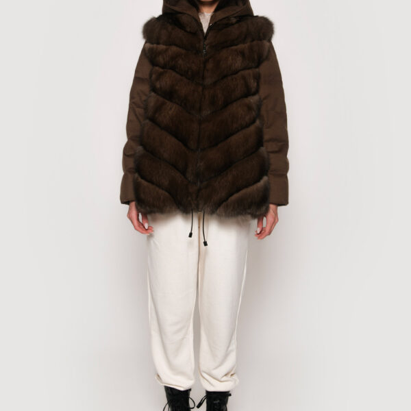 Brown Sable fur Jackets